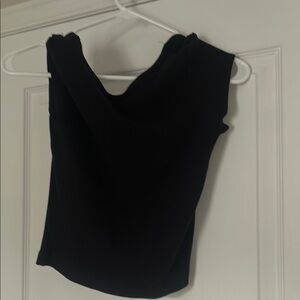 Dynamite Black Fitted Sleeveless Tank Top